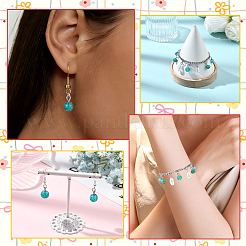 120Pcs 8 Styles Glass Pendants&nbsp;PALLOY-SW00156