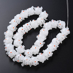 Handmade Bumpy Lampwork Beads Strands&nbsp;LAMP-T007-17C