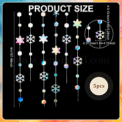 Paper Snowflake Hanging Banners&nbsp;AJEW-WH0270-938