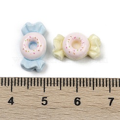 オペーク樹脂カボション  ランダムな色  キャンディ  8x15x5.5mm&nbsp;RESI-K043-10E