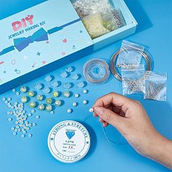 865Pieces DIY Glass Jewelry Kits&nbsp;DIY-SC0015-16D