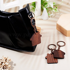 Walnut Wood Pendant Keychains&nbsp;KEYC-TAC0034-06D