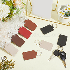 30Pcs 5 Colors PU Keychains&nbsp;KEYC-CL0001-30