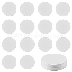 紙コップマット  使い捨てコースター  フラットラウンド  ホワイト  90x1mm&nbsp;AJEW-TAC0045-018