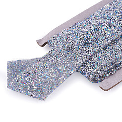 Glitter Resin Hotfix Rhinestone(Hot Melt Adhesive On The Back)&nbsp;OCOR-TA0002-02-40mm