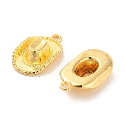 チベットスタイル合金帽子のペンダント  カドミウムフリー＆ニッケルフリー＆鉛フリー  ゴールドカラー  22x13x5mm  穴：2mm&nbsp;TIBEP-1023-G-FF