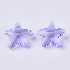 Transparent Glass Charms&nbsp;GLAA-N033-01K