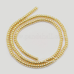 Electroplate Non-magnetic Synthetic Hematite Beads Strands&nbsp;X-G-L485-04A-G