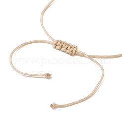 Natural Mixed Gemstone Colunm Braided Bead Bracelet&nbsp;BJEW-JB09761