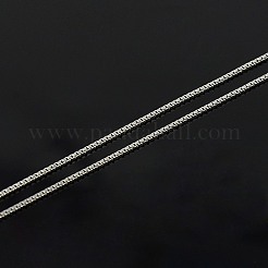 Anti-Tarnish Rhodium Plated 925 Sterling Silver Necklaces&nbsp;STER-M034-40A