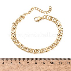 7MM 304 Stainless Steel Twisted Chain Bracelets&nbsp;SA-CBA2696-06G