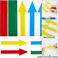 20 Sheets 4 Colors Waterproof Reflective Adhesive PET Stickers&nbsp;DIY-GF0008-46