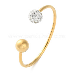 304 Stainless Steel Cuff Bangles&nbsp;BJEW-A036-05G