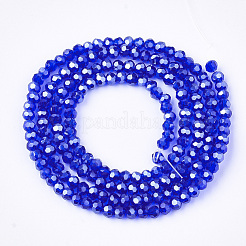 Electroplate Glass Beads Strands&nbsp;EGLA-T013-04B