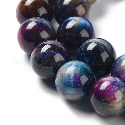 Natural Rainbow Tiger Eye Beads Strands&nbsp;G-NH0002-A01-C01