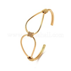 304 Stainless Steel Cuff Bangles for Women&nbsp;BJEW-S162-02G