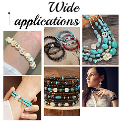524Pcs 15 Styles Synthetical Turquoise & Howlite Beads Sets&nbsp;TURQ-PH0001-24