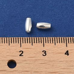 925スターリングシルバービーズ  ライス  925スターリングシルバー  6x3mm  穴：1mm&nbsp;STER-A010-147-6x3mm