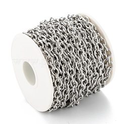 Tarnish Resistant 304 Stainless Steel Textured Cable Chains&nbsp;CHS-O010-04P