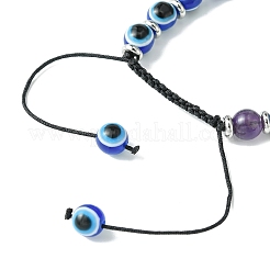 Chakra Gemstone Braided Beaded Bracelets&nbsp;BJEW-JB10905-01
