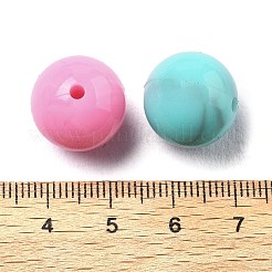 シリコンビーズ  焦点ビーズ  ラウンド  ミックスカラー  15mm  穴：2mm&nbsp;SIL-V007-01