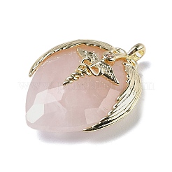 Natural Rose Quartz Pendants&nbsp;G-U019-01G-01