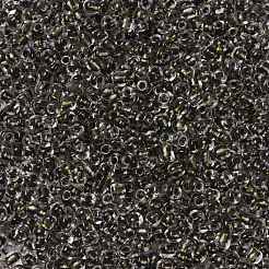 12/0 ガラスシードビーズ  透明インサイドカラー  丸い穴  ラウンド  キャメル  12/0  2~2.5x1.5~2mm  穴：0.8mm  約30000個/袋&nbsp;SEED-A014-2mm-137B