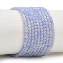 Dyed Synthetic Blue Lace Agate Beads Strands&nbsp;GG-CBA0389-A02-2mm