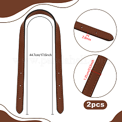2Pcs Cowhide Leather Straps for Tote Bag Making&nbsp;PURS-WH0008-28A