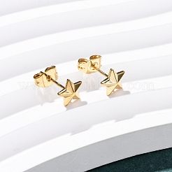 304 Stainless Steel Stud Earrings&nbsp;EJEW-Z134-05G