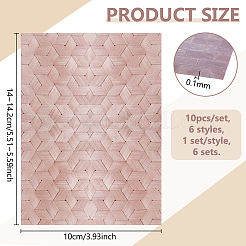6 Sets 6 Styles Paper Picture Stickers&nbsp;DIY-PH0038-46