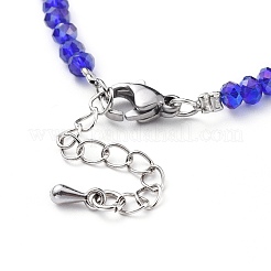 Faceted Glass Beaded Necklaces&nbsp;NJEW-JN02553-06