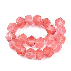 Cherry Quartz Glass Beads Strands&nbsp;G-T138-30