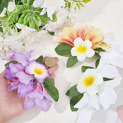3Pcs 3 Colors Cloth Alligator Hair Clips&nbsp;OHAR-CN001-04
