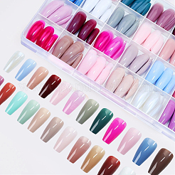 ABS Plastic Pure Color Press On False Nails&nbsp;MRMJ-WH20004-32C
