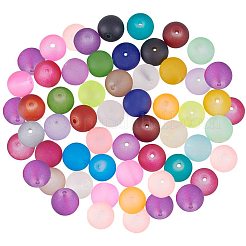 24colors Transparent Glass Beads&nbsp;GLAA-PH0006-01-10mm