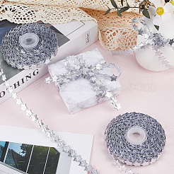 2 Rolls Cloth Star Lace Trims&nbsp;STIC-GF0001-37A