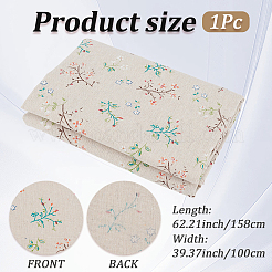 97mmリネン生地  衣類用アクセサリー  花  1580x0.5mm&nbsp;DIY-CY0002-65C