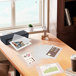 プラスチックラミネートポーチフィルム写真保護シート100枚  ホットラミネーター用  透明  265x160x0.1mm&nbsp;AJEW-WH0606-55C