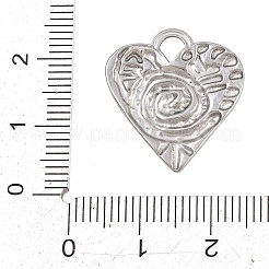 Textured 304 Stainless Steel Pendants&nbsp;STAS-D264-06A-P