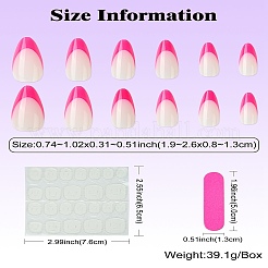 ABS Plastic Full Cover Press On False Nails&nbsp;DIY-CJC0006-12B