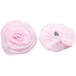 花柄ポリエステルマルチ連ブローチ  ピンク  150mm&nbsp;JEWB-WH20003-05A