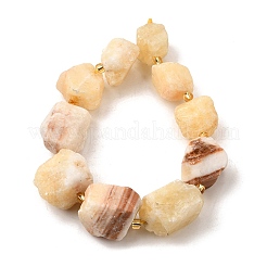 Raw Rough Natural Yellow Jade Beads Strands&nbsp;G-Z087-B22