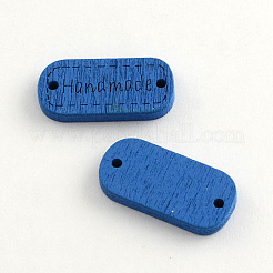 染め木のリンク  オーバル  12x23.5x3mm  穴：1.5mm  ミックスカラー  12x23.5x3mm  穴：1.5mm&nbsp;WOOD-R234-06