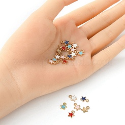20Pcs 5 Styles Alloy Enamel Charms&nbsp;ENAM-YW0002-98