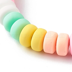 Handmade Polymer Clay Beads Stretch Bracelets for Kids&nbsp;BJEW-JB06487-01