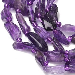 Natural Amethyst Beads Strands&nbsp;G-Z130-B01-01