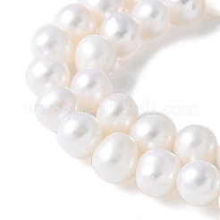 天然養殖淡水パールビーズ連売り  グレード5a++  ポテト  古いレース  5~6mm  穴：0.8mm  約57~58個/連  13.50~13.70インチ（34.3~34.8cm）&nbsp;PEAR-I007-07O-06A