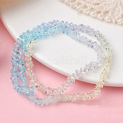 Transparent Baking Paint Glass Bead Strands&nbsp;GLAA-YW0003-17H