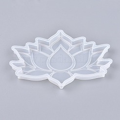 ロータスカップマットシリコンモールド  レジン型  UVレジンとエポキシレジンのクラフト作り  ホワイト  127x160x11mm  内径：122mm&nbsp;X1-DIY-I036-06